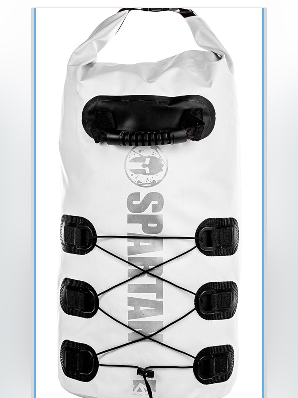 White Roll-Top SPARTAN BY FRANKLIN BUNGEE DRY BAG